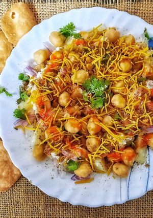 A picture of Papdi chaat.