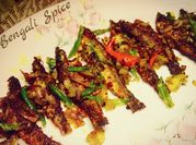 A picture of red chilli powder oil