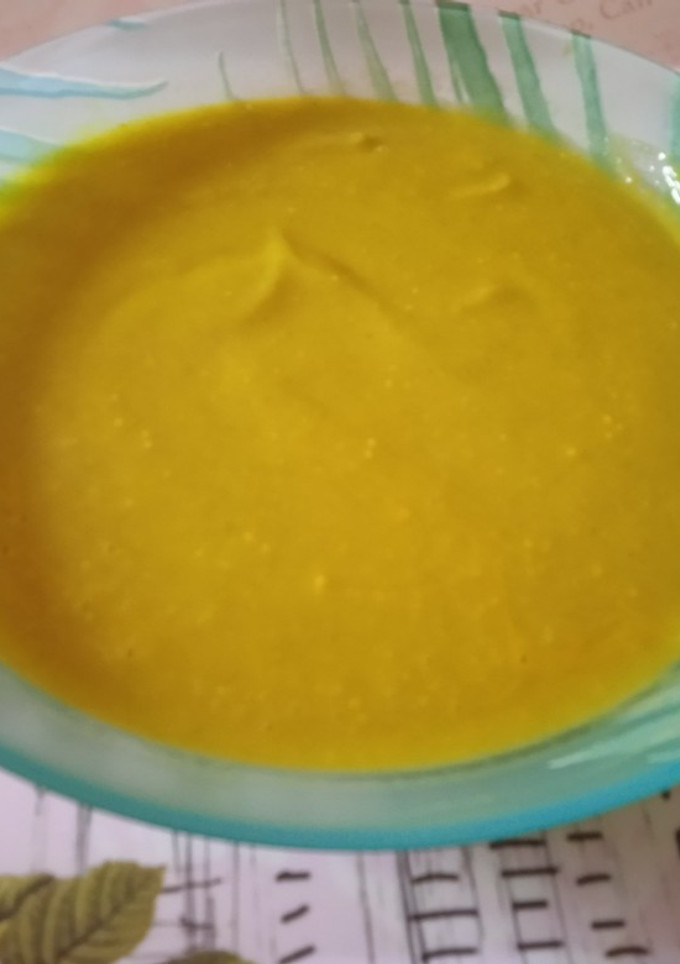Una foto de Crema de brócoli y zanahoria