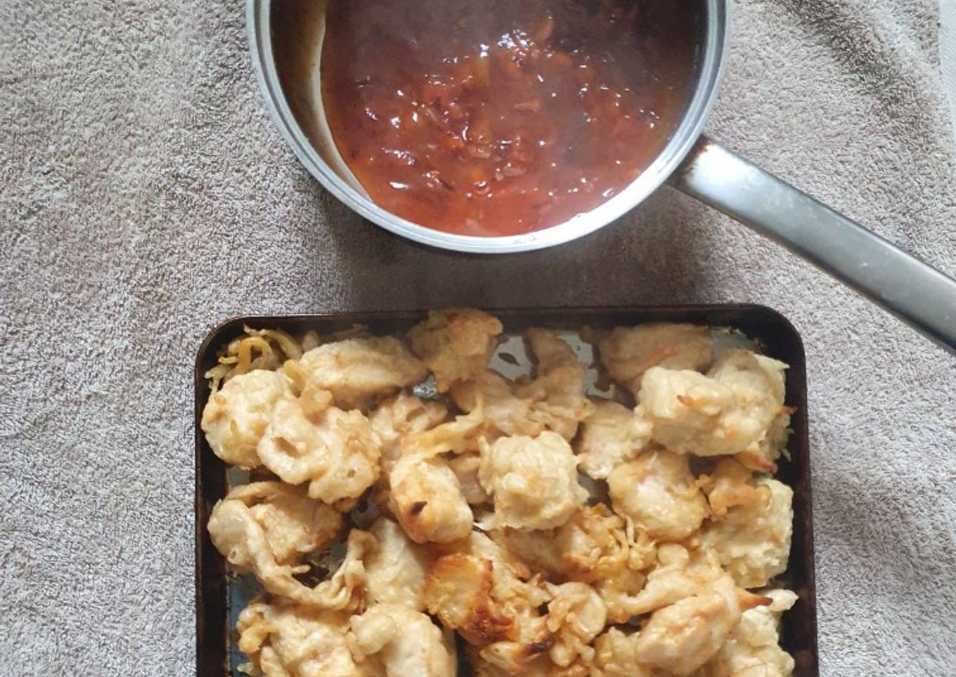 Beer battered balls of Chicken