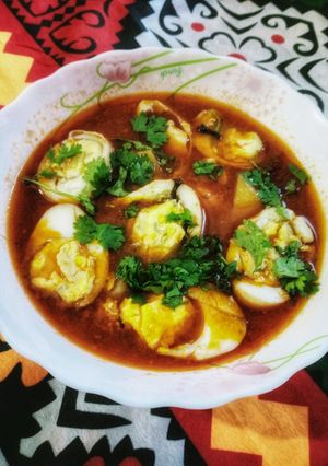 A picture of Aloo anda gravy.