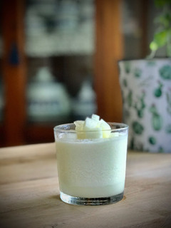 Una foto de Mousse de melón