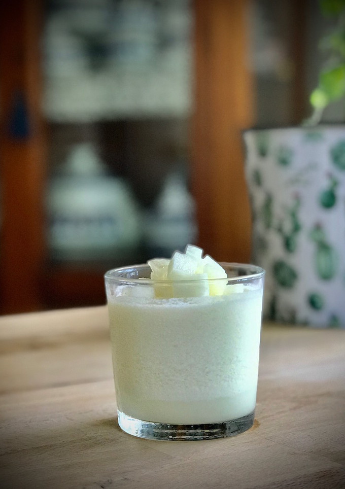Una foto de Mousse de melón