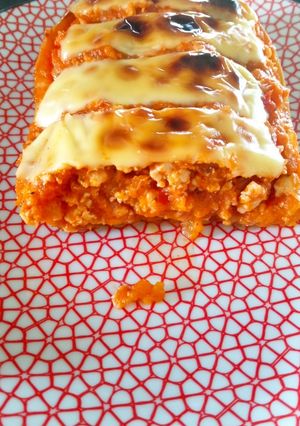 A picture of Chicken-Stuffed Butternut Squash.