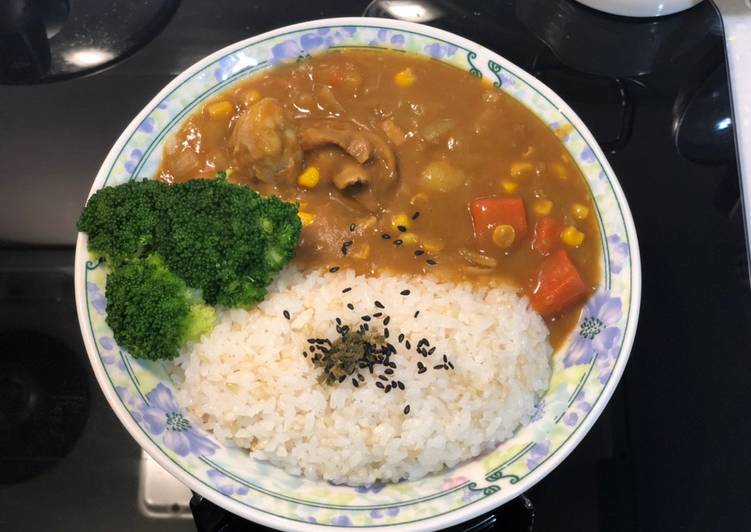 蘋果甜咖哩雞飯