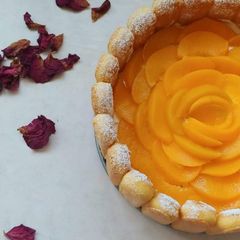 A picture of Peach cake.