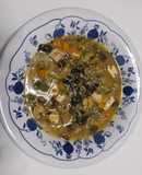 Sopa Miso con verduras y tofu ahumado
