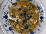 Una foto de sopa miso