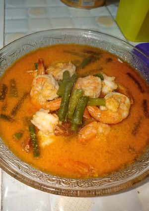 Foto resep Gulai udang kacang panjang