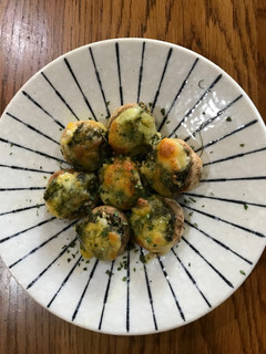 焗烤青醬蘑菇 的食譜成品照片