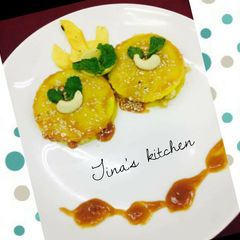 A picture of Caramel Apple khandvi.