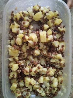 Una foto de Ensalada de lentejas