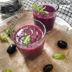 A picture of Jamun slush (Java plum).