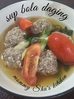 Foto resep Sup bola daging dengan tahu