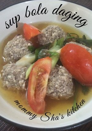 Foto resep Sup bola daging dengan tahu