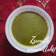 A picture of Imli Pudina/Mint Tamarind Chutney.