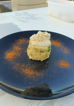 Une photo de Risotto petit poids courgette