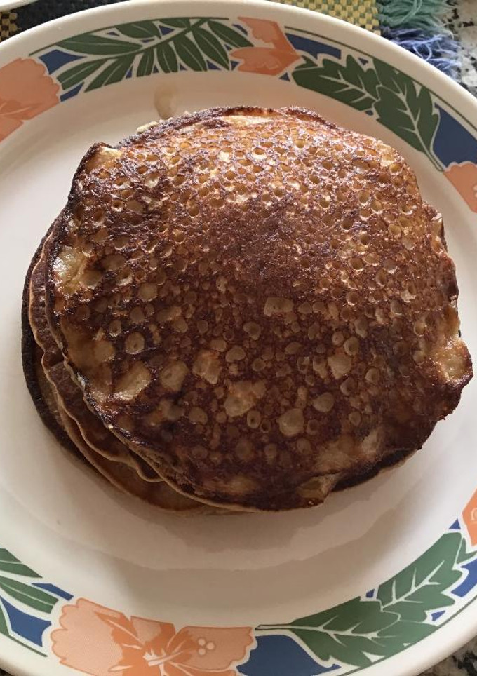 Una foto de Panquecas de avena y banana  (cambur, plátano)