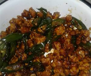 Resep mudah Tumis Tempe Cabe Ijo Praktis Enak