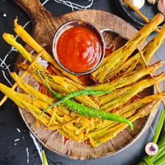 A picture of Spring Onion Fritters.