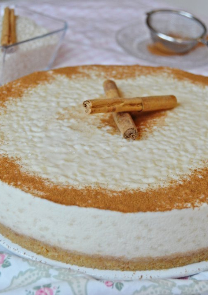 Una foto de Tarta de arroz con leche