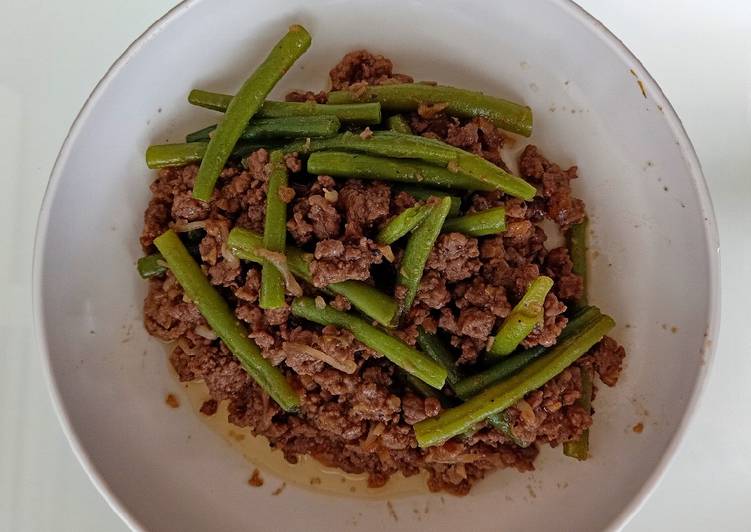 Resep Buncis cah Daging Lezat