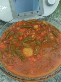 Una foto de Judías a la jardinera. En thermomix