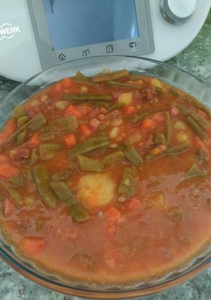 Foto principal de Judías a la jardinera. En thermomix