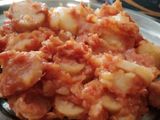 Aloo bhey sbji (potato lotus stem veg)