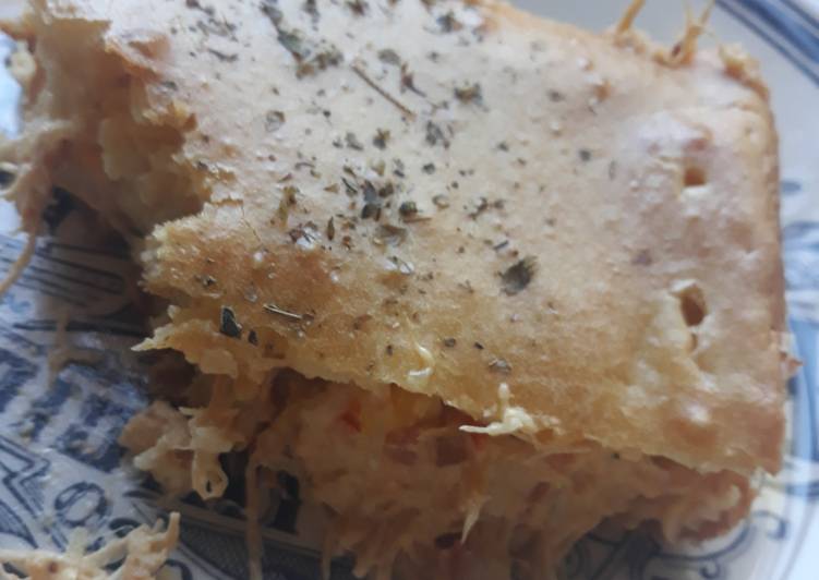 Torta de frango de liquidificador