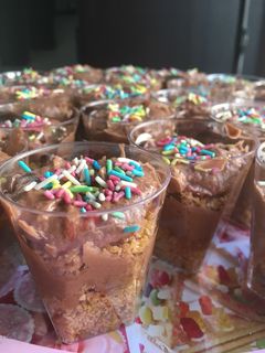 Φωτογραφία της συνταγής Μους πραλίνας φουντουκιού με μπισκότο!