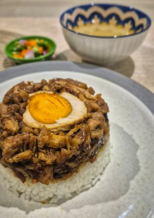 Foto resep Nasi Tim Ayam Jamur