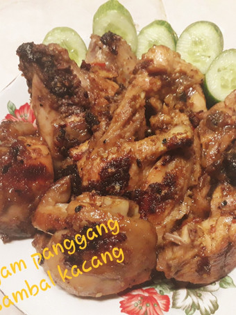 Resep Ayam panggang sambal kacang Praktis
