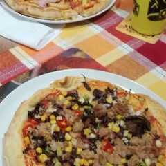 Foto di Pizza a misura per papà e figlio