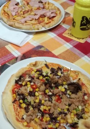 Foto di Pizza a misura per papà e figlio