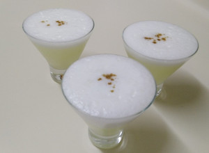 Una foto de Pisco Sour en licuadora