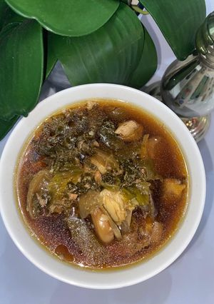 Foto resep Sawi Asin Daging