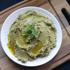 A picture of Lemon & Mint Fava Bean Dip.