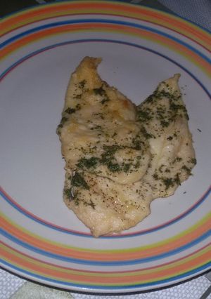 Una foto de Escalopines al limón sin y con thermomix