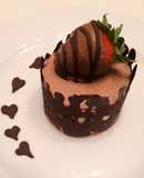 Mousse cioccolato e fragola