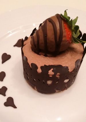 Foto di Mousse cioccolato e fragola