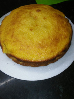 Una foto de Torta de mandarina licuada