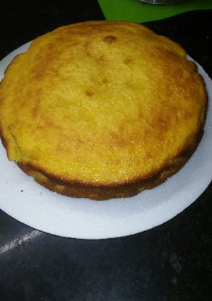 Una foto de Torta de mandarina licuada