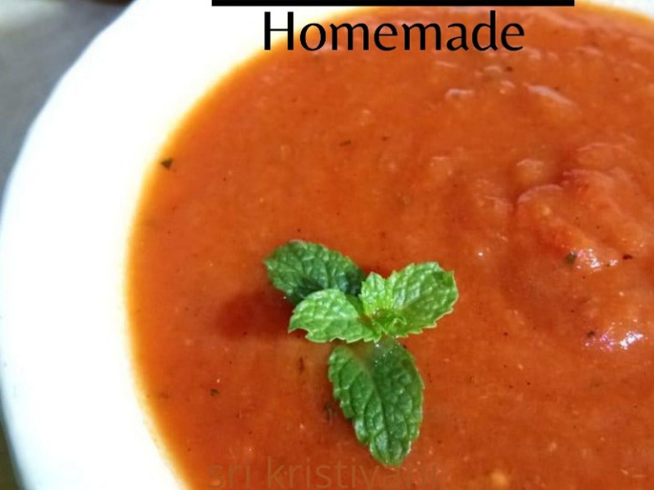 Standar Resep buat Saus Tomat Homemade  sesuai selera