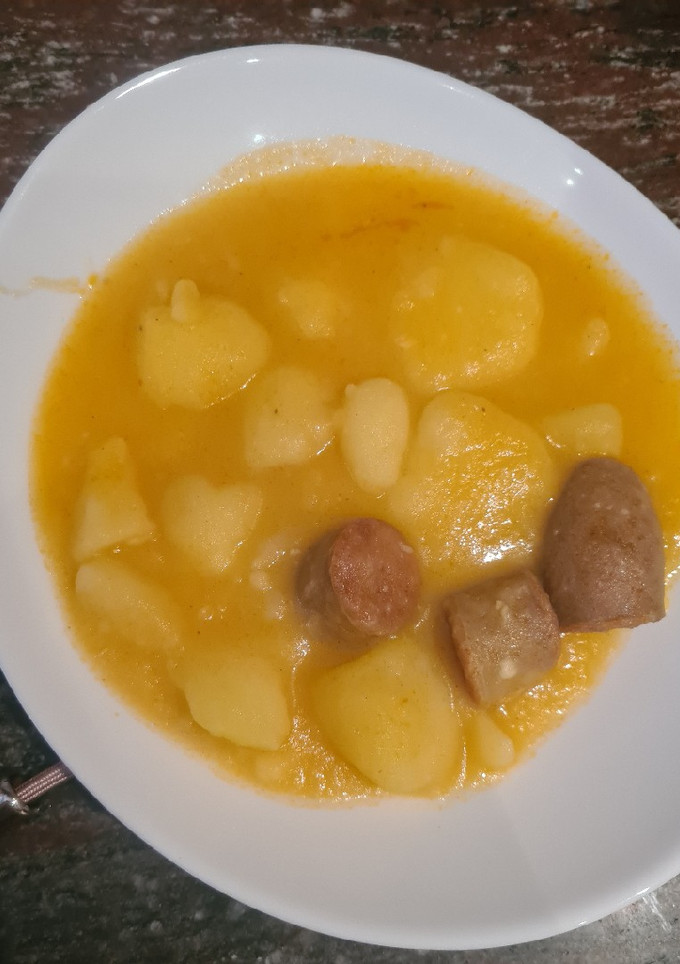 Una foto de Patatas con chorizo en robot