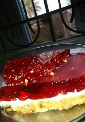 صورة لوصفة الكيكة الباردة