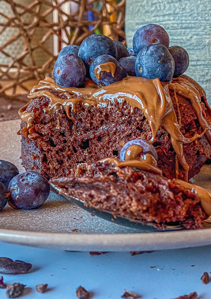 Una foto de Mugcake de chocolate