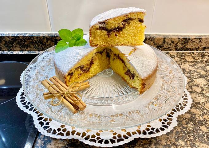 Bizcocho de naranja relleno de chocolate fondant Receta de  javilowin@ Cookpad