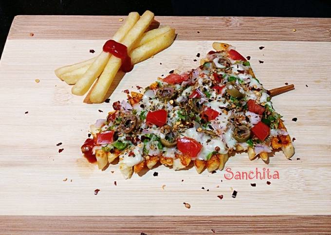 Recipe of Homemade Potato French Fries Pizza