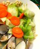 蛤蠣絲瓜🥕金針菇「電鍋蒸菜」